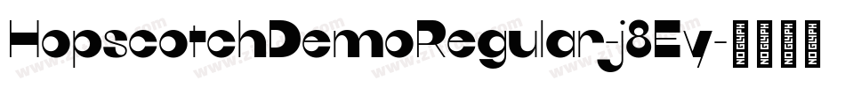 HopscotchDemoRegular-j8Ey字体转换