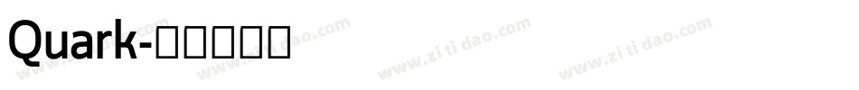 Quark字体转换