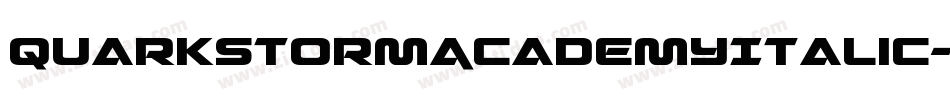 QuarkStormAcademyItalic-AMLL字体转换