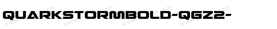 QuarkStormBold-qgZ2字体转换