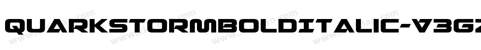 QuarkStormBoldItalic-V3Gz字体转换