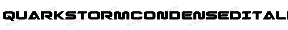 QuarkStormCondensedItalic-GmOq字体转换