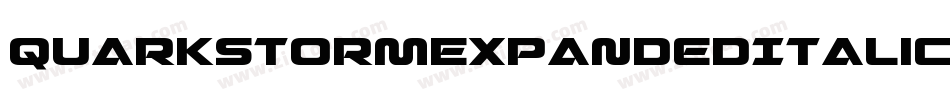 QuarkStormExpandedItalic-erw6字体转换