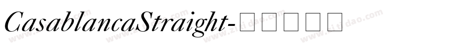 CasablancaStraight字体转换