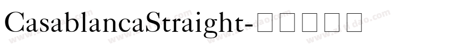 CasablancaStraight字体转换