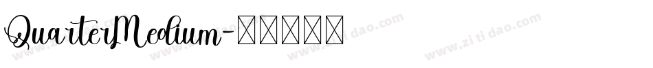 QuarterMedium字体转换