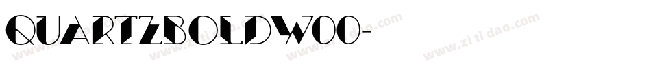 QuartzBolDW00字体转换