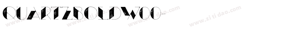 QuartzBolDW00字体转换