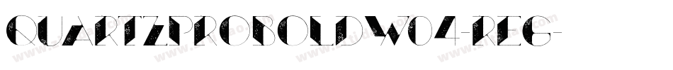 QuartzProBoldW04-Reg字体转换