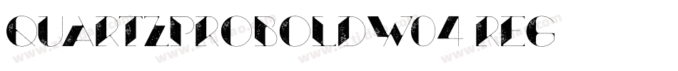 QuartzProBoldW04-Reg字体转换