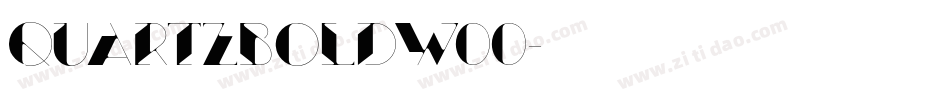 QuartzBolDW00字体转换