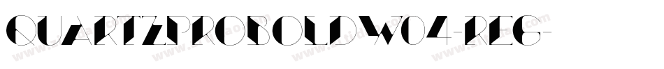 QuartzProBoldW04-Reg字体转换