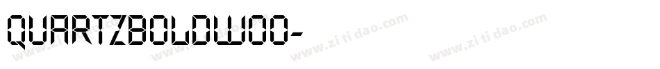QuartzBolDW00字体转换