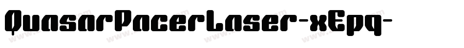 QuasarPacerLaser-xEpq字体转换
