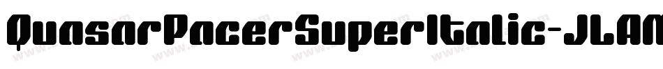 QuasarPacerSuperItalic-JLAM字体转换
