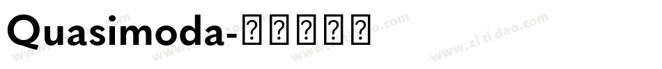 Quasimoda字体转换