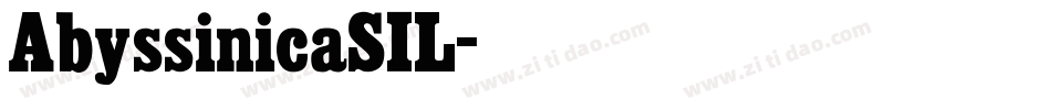 AbyssinicaSIL字体转换