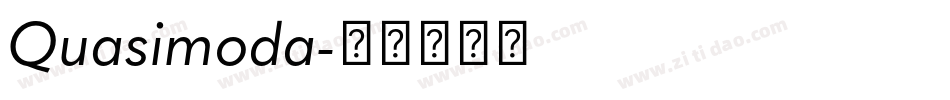 Quasimoda字体转换