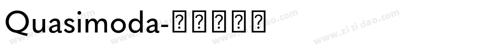 Quasimoda字体转换