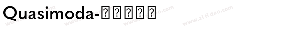 Quasimoda字体转换