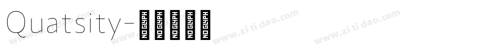 Quatsity字体转换
