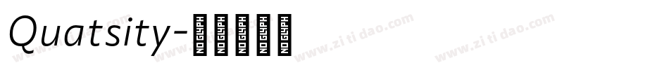 Quatsity字体转换