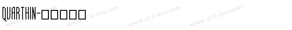 quarthin字体转换
