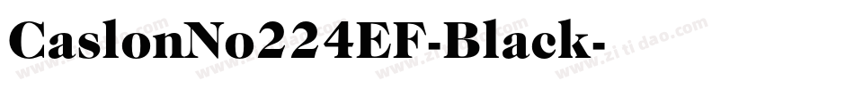 CaslonNo224EF-Black字体转换