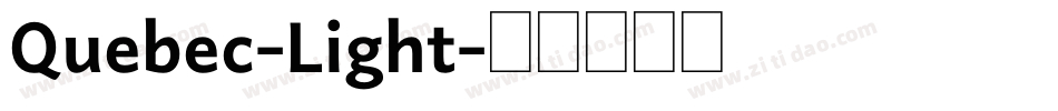 Quebec-Light字体转换