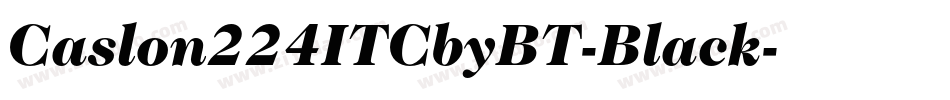 Caslon224ITCbyBT-Black字体转换