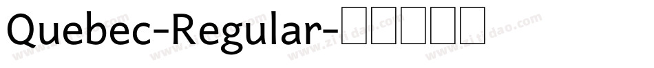 Quebec-Regular字体转换