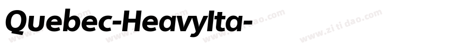 Quebec-HeavyIta字体转换