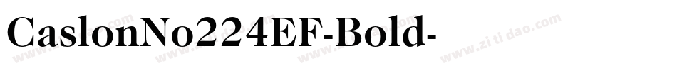 CaslonNo224EF-Bold字体转换