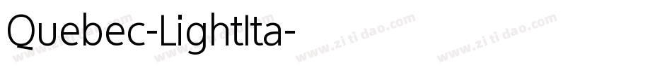 Quebec-LightIta字体转换