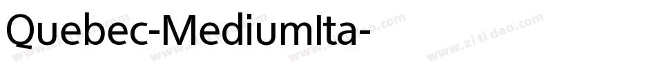 Quebec-MediumIta字体转换