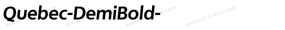 Quebec-DemiBold字体转换
