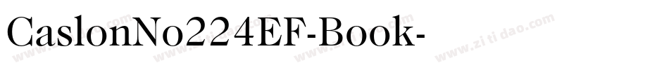 CaslonNo224EF-Book字体转换