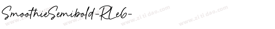 SmoothieSemibold-RLe6字体转换