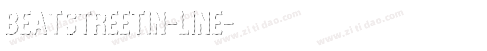 BeatStreetIn-Line字体转换