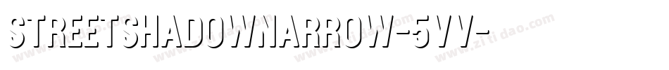 StreetShadowNarrow-5vV字体转换