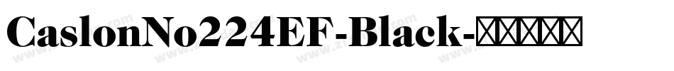 CaslonNo224EF-Black字体转换