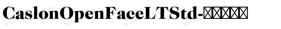 CaslonOpenFaceLTStd字体转换