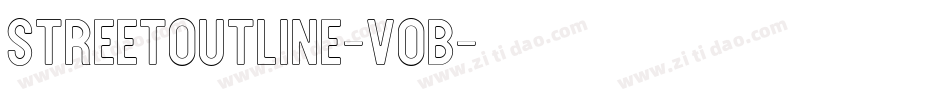 StreetOutline-VoB字体转换