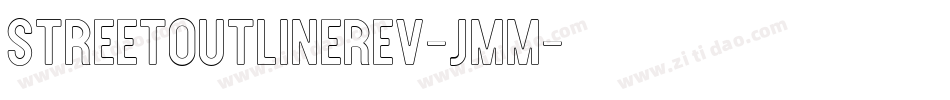StreetOutlineRev-JMM字体转换
