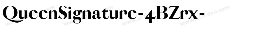 QueenSignature-4BZrx字体转换