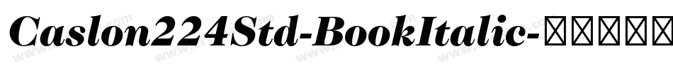 Caslon224Std-BookItalic字体转换