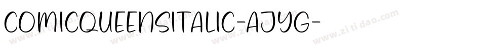 ComicQueensItalic-ajyg字体转换