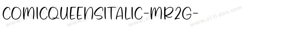 ComicQueensItalic-mR2G字体转换