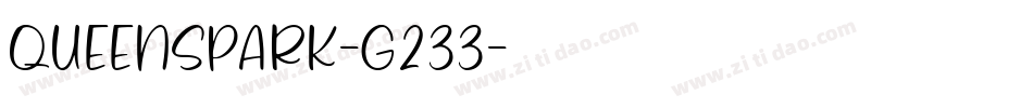 QueensPark-g233字体转换