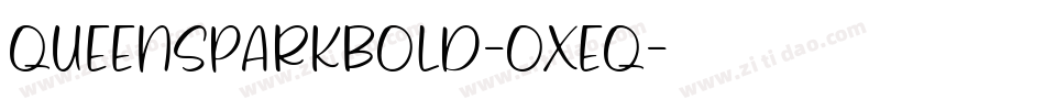 QueensParkBold-oxEq字体转换